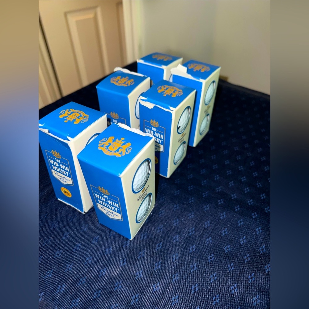Collectible AdvertisingnCanadian Club Whisky 6 Boxes Golf Balls New Box 2021
